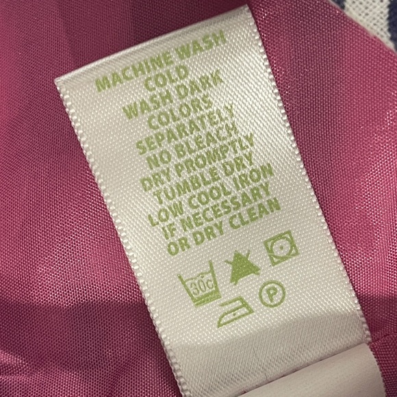 Lilly Pulitzer Maida On The Horizon Bright Navy Jacquard Faux Wrap Mini Skirt - Picture 6 of 8